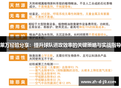 莱万经验分享：提升球队进攻效率的关键策略与实战指导