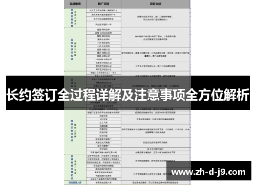 长约签订全过程详解及注意事项全方位解析